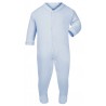 Plain Baby Babygrow/Sleepsuit in Light Blue