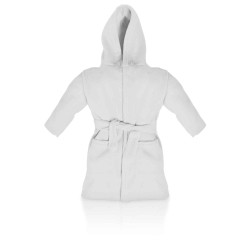 Blank Baby Bath/Dressing Gown in White