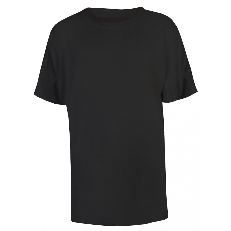 Boy's Crew Neck T-Shirt in Black by Kids Wholesale Clothing
