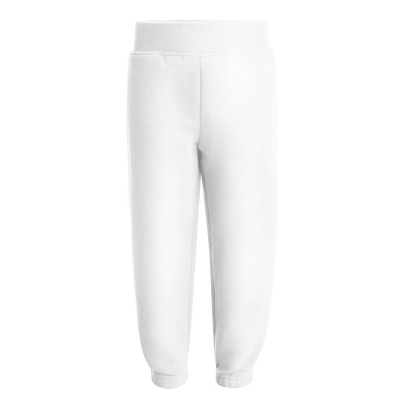 Kids Fleece Joggers in White by Kids Wholesale Clothing