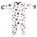 Baby Plain Chest Rompersuit in Monster Print