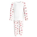 Heart Print Print Long Sleeve Pyjama Set