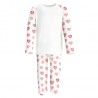 Heart Print Print Long Sleeve Pyjama Set