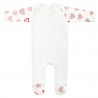 Baby Plain Chest Rompersuit in Heart Print