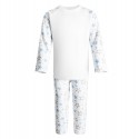 Light Blue Stars Print Long Sleeve Pyjama Set