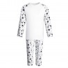 Black Stars Print Long Sleeve Pyjama Set