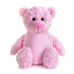 Soft Toys for Personalisation - Teddy Bear Pink