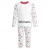Woman Grey and Red Reindeer Print Pyjama Set