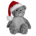 Soft Toys for Personalisation - Christmas Bear In Grey