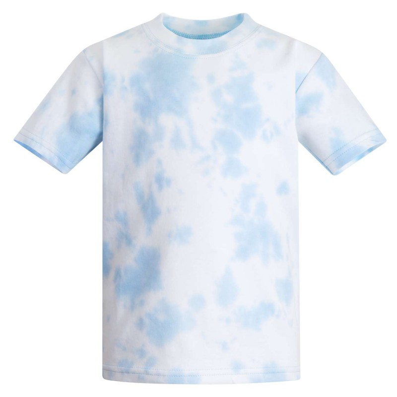 Baby and Toddler Blank Short Sleeve Tee in Tie Dye Light Blue by Kids  Wholesale Clothing