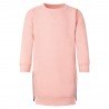 Kids's Crew Neck Fleece Sweatshirt Dress in Dusty Pink
