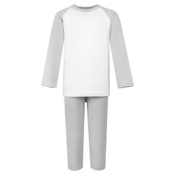 Frozen Grey and White Long Raglan Sleeve Pyjama Set