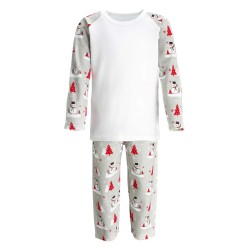 Men's Snowman Print Pyjama Set