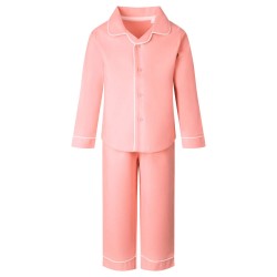 Classic Long  Sleeve Pyjama Set in Pink