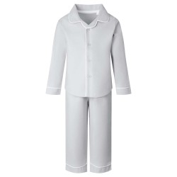 Classic Long Sleeve Pyjama Set in Grey