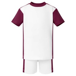 Polyester Sports Set in Burgundy