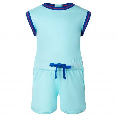Sleeveless Sports Playsuit in Blue