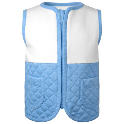 Quilted Gilet in Blissful Blue
