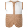Quilted Gilet in Warm Taupe